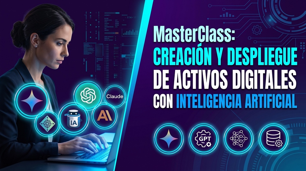 MasterClass Gratuita: Creación y Despliegue de Activos Digitales con Inteligencia Artificial